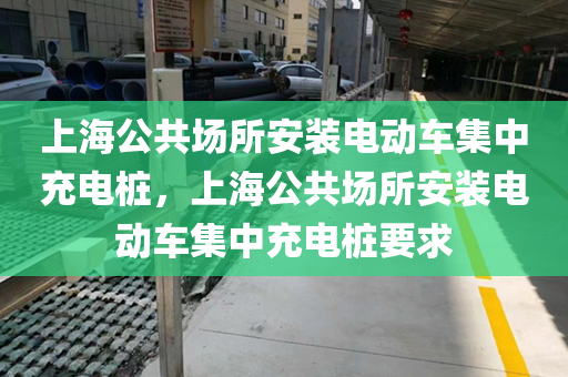 上海公共场所安装电动车集中充电桩，上海公共场所安装电动车集中充电桩要求