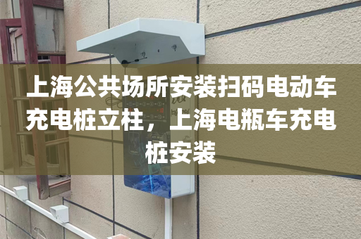 上海公共场所安装扫码电动车充电桩立柱，上海电瓶车充电桩安装