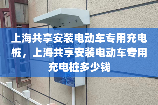 上海共享安装电动车专用充电桩，上海共享安装电动车专用充电桩多少钱