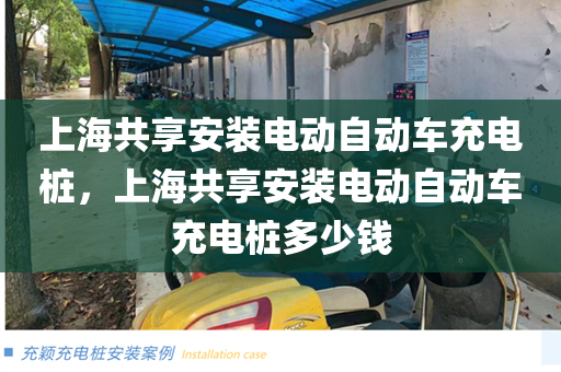 上海共享安装电动自动车充电桩，上海共享安装电动自动车充电桩多少钱