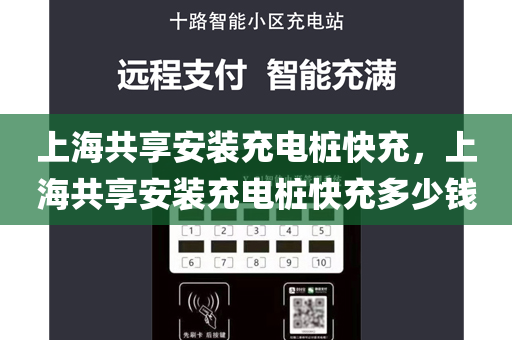 上海共享安装充电桩快充，上海共享安装充电桩快充多少钱
