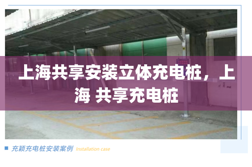 上海共享安装立体充电桩，上海 共享充电桩