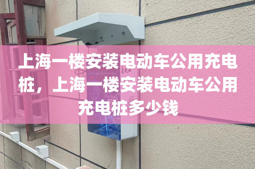 上海一楼安装电动车公用充电桩，上海一楼安装电动车公用充电桩多少钱