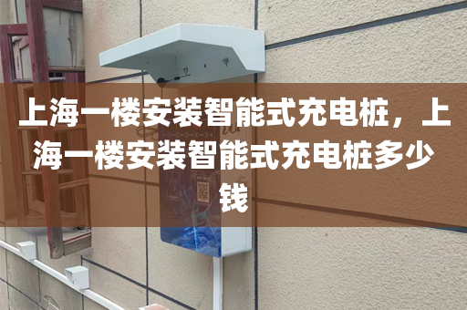 上海一楼安装智能式充电桩，上海一楼安装智能式充电桩多少钱