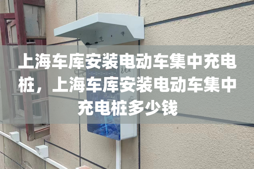 上海车库安装电动车集中充电桩，上海车库安装电动车集中充电桩多少钱