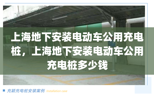 上海地下安装电动车公用充电桩，上海地下安装电动车公用充电桩多少钱