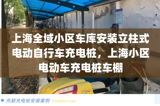 上海全域小区车库安装立柱式电动自行车充电桩，上海小区电动车充电桩车棚