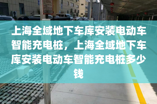 上海全域地下车库安装电动车智能充电桩，上海全域地下车库安装电动车智能充电桩多少钱