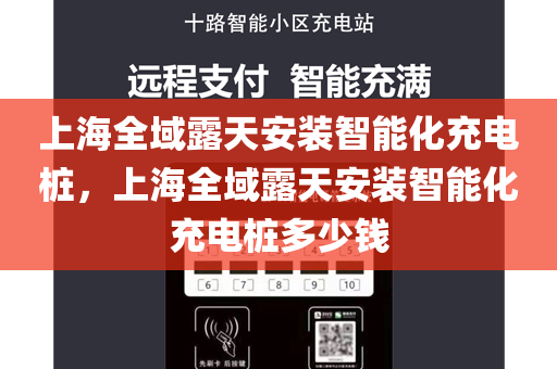 上海全域露天安装智能化充电桩，上海全域露天安装智能化充电桩多少钱