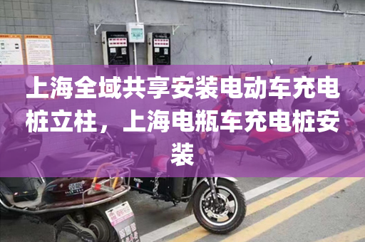 上海全域共享安装电动车充电桩立柱，上海电瓶车充电桩安装