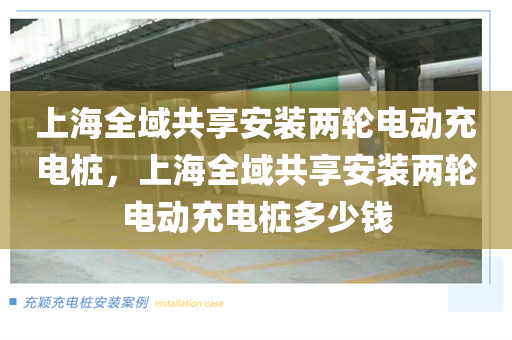 上海全域共享安装两轮电动充电桩，上海全域共享安装两轮电动充电桩多少钱
