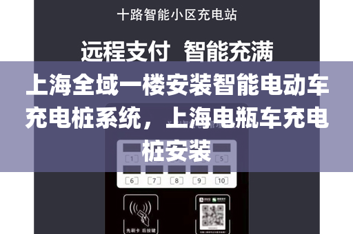 上海全域一楼安装智能电动车充电桩系统，上海电瓶车充电桩安装