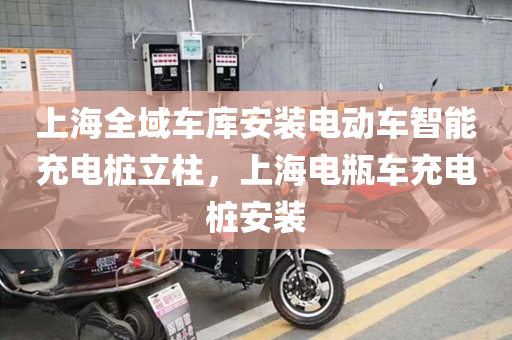 上海全域车库安装电动车智能充电桩立柱，上海电瓶车充电桩安装