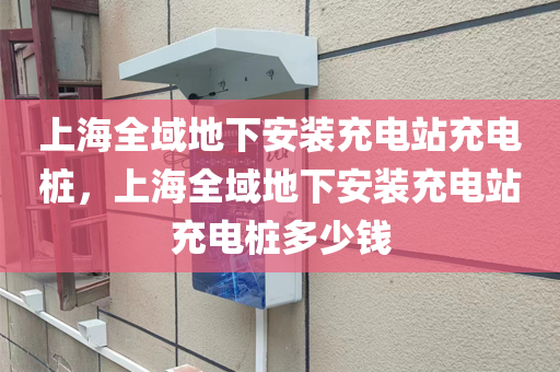 上海全域地下安装充电站充电桩，上海全域地下安装充电站充电桩多少钱