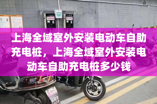 上海全域室外安装电动车自助充电桩，上海全域室外安装电动车自助充电桩多少钱