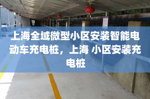 上海全域微型小区安装智能电动车充电桩，上海 小区安装充电桩